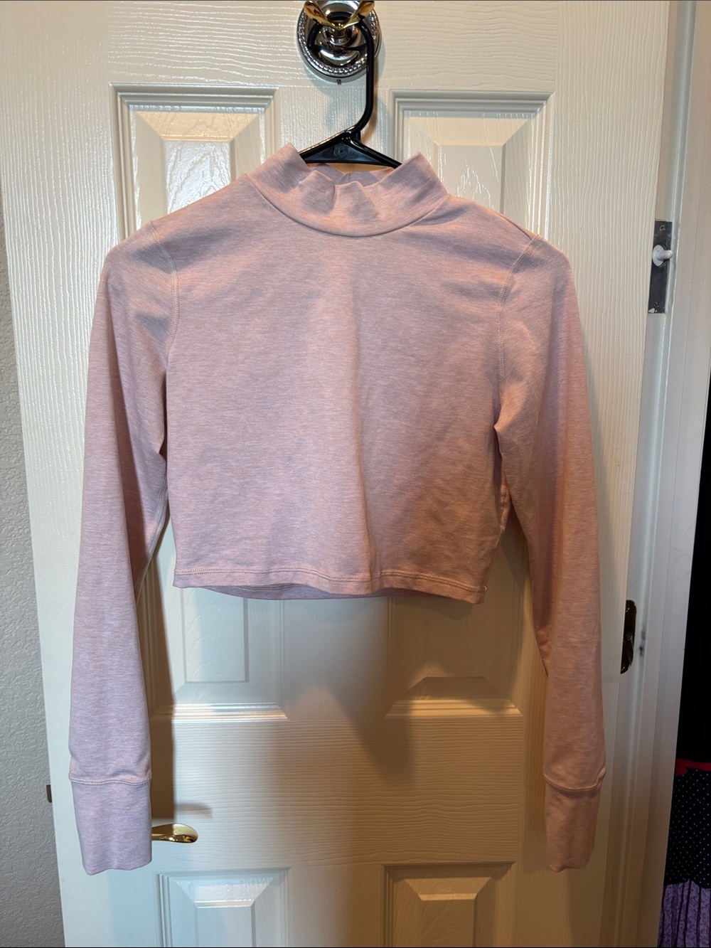 Aerie Offline Mock Neck Long Sleeve Crop Top XS